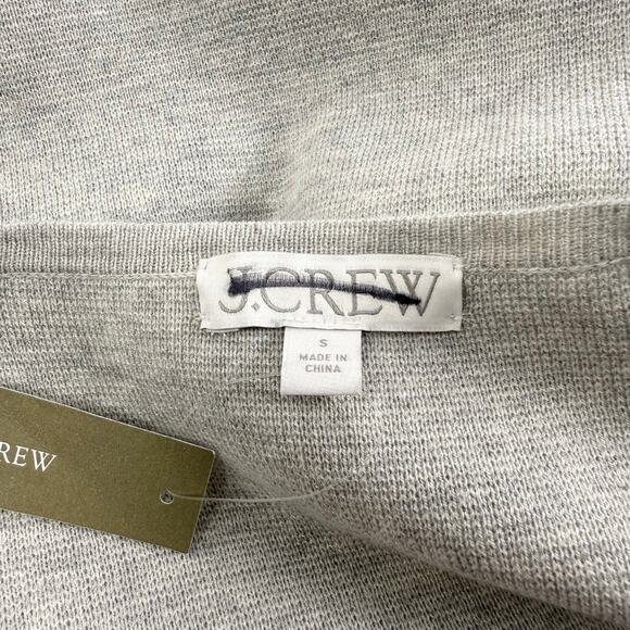 J Crew Women's Juliette Wool Blend Collarless Sweater Blazer Small Heather Gray - Picture 3 of 16